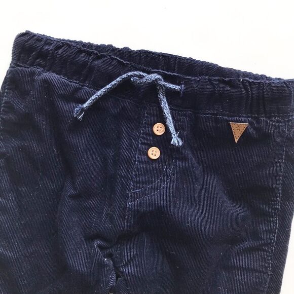 H&M navy blue lined corduroy pants EUC 6-9 months - Picture 2 of 6